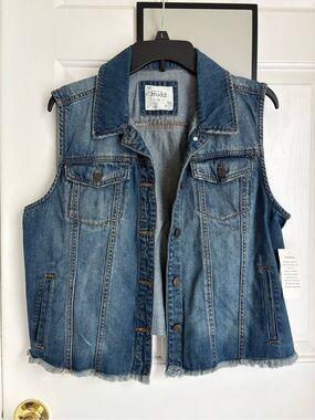 Mudd Light Blue Denim Vest - Casual Layering